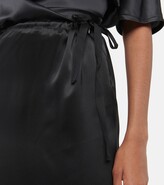 Thumbnail for your product : Ann Demeulemeester Eveline silk satin maxi skirt