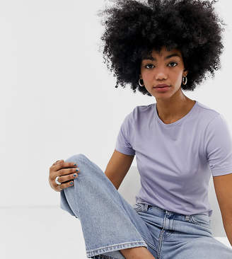 Weekday crew neck t-shirt in lilac