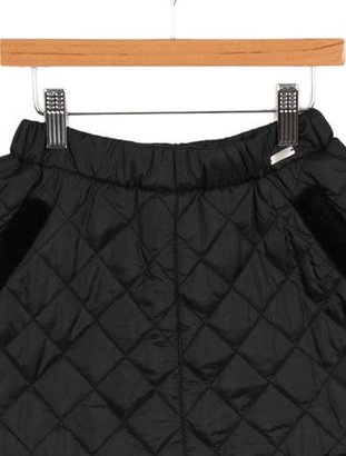 Junior Gaultier Girls' Quilted A-Line Skirt w/ Tags