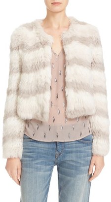 Joie Women's Toshi Genuine Rabbit Fur Crop Jacket