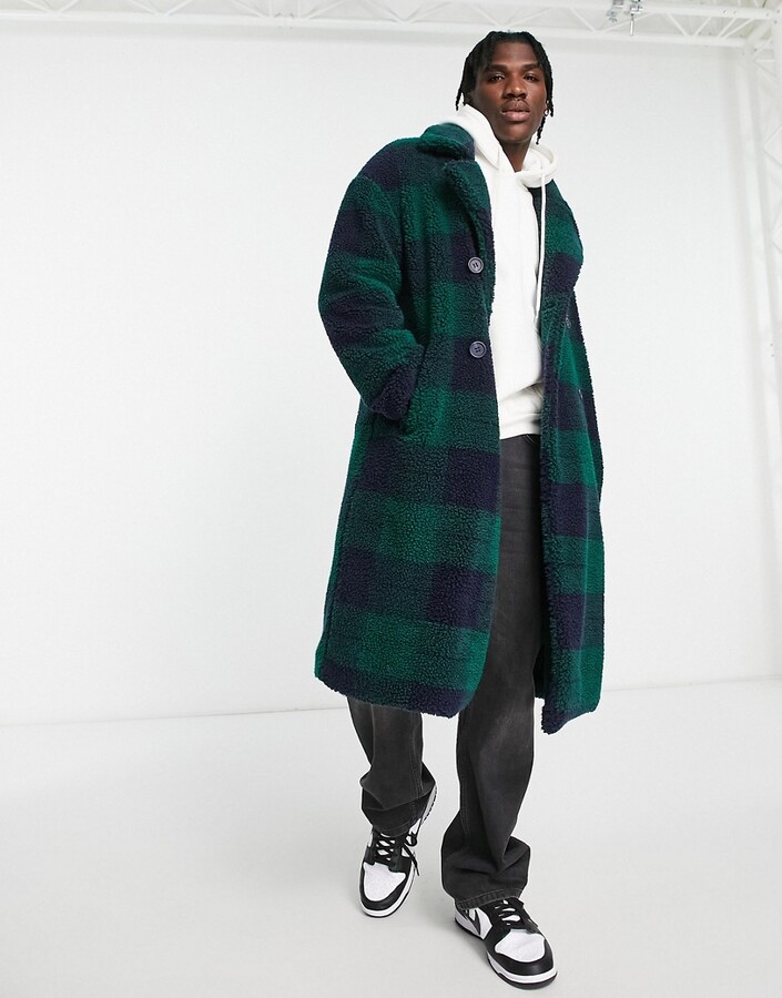 Mens Checked Overcoat | Shop The Largest Collection | ShopStyle