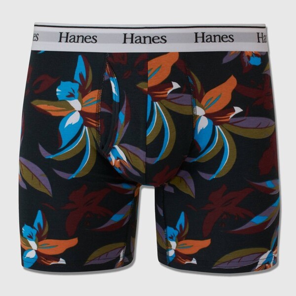 Hanes Premium Men's Floral Comfort Flex Fit Boxer Briefs 3pk