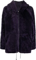 Adri hooded shearling jacket 