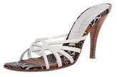 Thumbnail for your product : Casadei Leather Strap Sandals Leather Strap Sandals