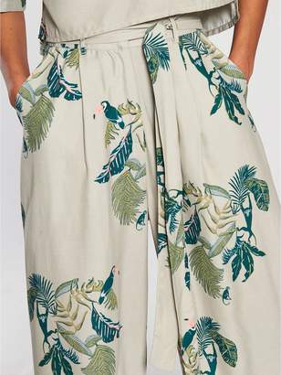 NATIVE YOUTH Printed Culottes - Stone