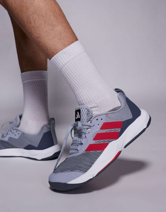 adidas Performance Rapidmove 2 sneakers in gray and red
