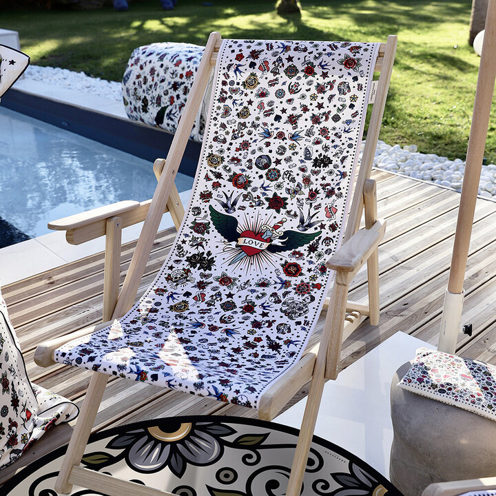 PODEVACHE Tattoo Deck Chair Multi ShopStyle Armchairs & Recliners
