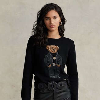 black teddy bear sweater