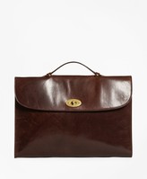 Thumbnail for your product : Brooks Brothers Distressed Leather Briefcase