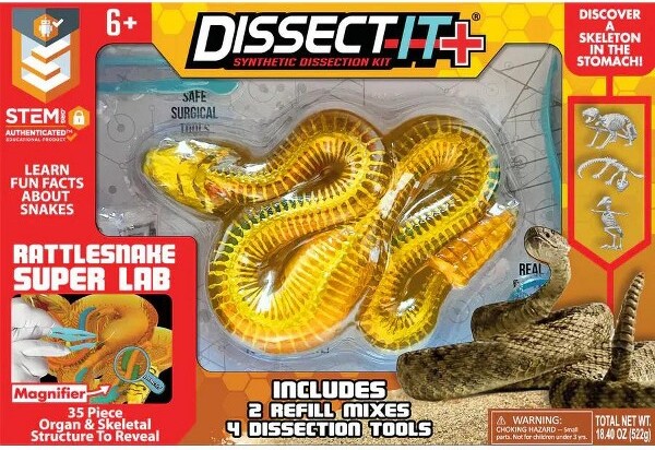 Top Secret Toys Dissect-ItRattlesnakeLabScienceKit1ct