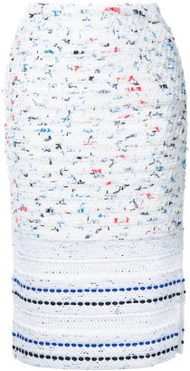 Coohem tweed skirt - women - Cotton/Linen/Flax/Acrylic/Rayon - 36