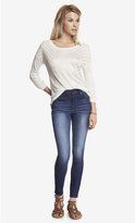 Thumbnail for your product : Express High Waisted Denim Perfect Legging