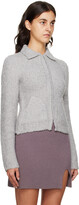 Thumbnail for your product : OPEN YY Gray Zip-Up Sweater