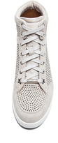 Thumbnail for your product : Jimmy Choo Tokyo High Top Suede Trainers in Silver