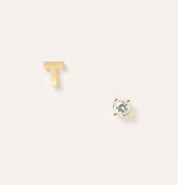 Thumbnail for your product : LOFT T Initial Stud Earrings