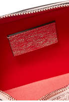Thumbnail for your product : Christian Louboutin Rubylou Metallic Textured-leather Shoulder Bag - Pink
