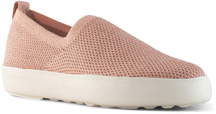 rose gold slip on sneakers