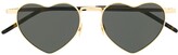 Thumbnail for your product : Saint Laurent Eyewear Loulou heart sunglasses