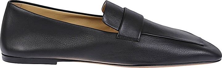 The Row Square Leather Loafers