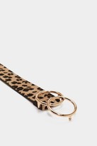 Thumbnail for your product : Nasty Gal Womens Leopard Circle Buckle Belt - Beige - One Size