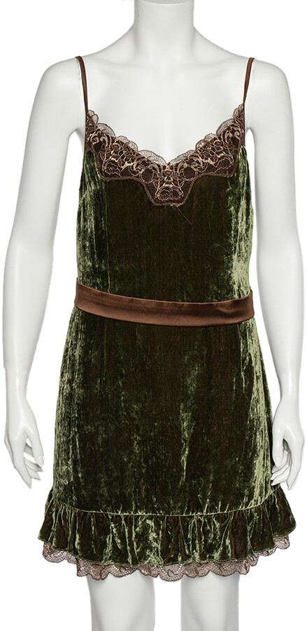 Dolce & Gabbana Lace Women's Green Dresses | ShopStyle