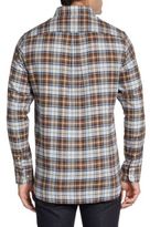 Thumbnail for your product : Hickey Freeman Plaid Contrast-Cuff Sportshirt