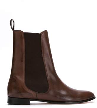 Sarah Chofakian leather chelsea boots