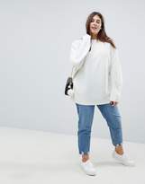 Thumbnail for your product : ASOS Curve Oversized Jumper In Ripple Stitch