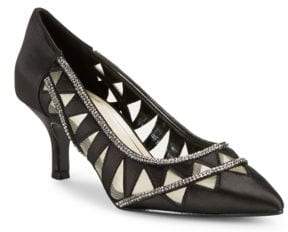 Caparros Fabulous Embellished Satin Heels