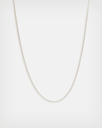 AllSaints Curb Sterling Silver Chain