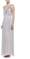 Thumbnail for your product : Catherine Deane Beaded Silk Sleeveless Gown