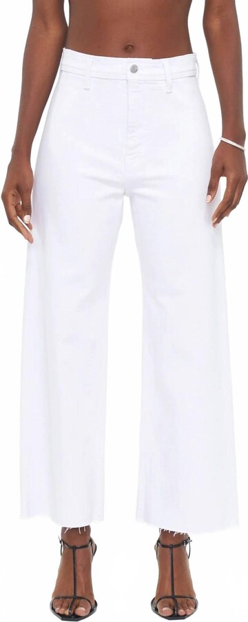 Pistola Denim Penny High Rise Wide Jeans In Blizzard
