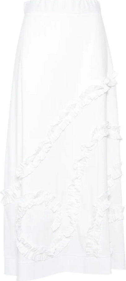 Clips Ruffled Pleated Skirt