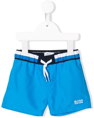 Boss Kidswear Embroidered Logo Swim Shorts
