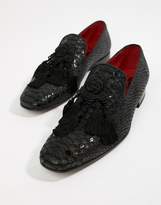 Thumbnail for your product : Jeffery West Jung tassel loafers in black croc