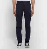 Thumbnail for your product : Incotex Slim-fit Cotton-twill Cargo Trousers - Blue