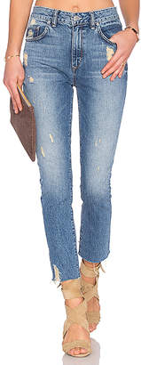 Lovers + Friends Logan High-Rise Tapered Jean.