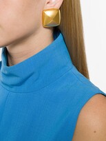 Thumbnail for your product : Givenchy Pre-Owned 1980s Brushed Statement Earrings
