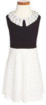 Thumbnail for your product : Flowers by Zoe Sleeveless Lace Dress (Little Girls)