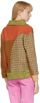Thumbnail for your product : ANDERSSON BELL Brown & Orange Patchwork Sienna Polo