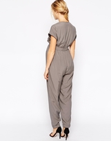 Thumbnail for your product : ASOS Maternity Premium Utility Jumpsuit