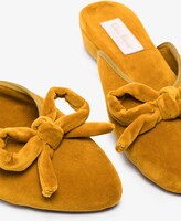 Thumbnail for your product : Olivia Morris At Home Yellow Daphne Knotted Slides