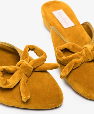 Olivia Morris At Home Yellow Daphne Knotted Slides