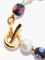 Thumbnail for your product : Lizzie Fortunato Cosmic Nature Pearl & 18kt Gold-plated Bracelet - Multi