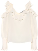 Thumbnail for your product : Stella McCartney Ruffled silk blouse
