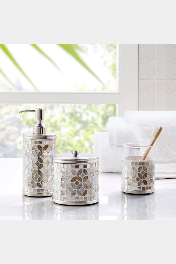 Croscill Home Seville Mosaic Glass Jar ShopStyle Bath Accessories