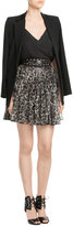 Thumbnail for your product : Just Cavalli Ruffled Animal Print Mini Skirt with Stud Trim