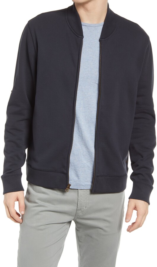 mens fitted bomber jacket