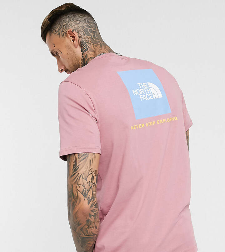 The North Face Red Box T-shirt in pink Exclusive at ASOS - ShopStyle