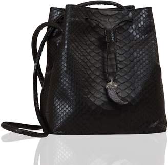 Seda Cek Italian Leather Bucket Bag "Python"